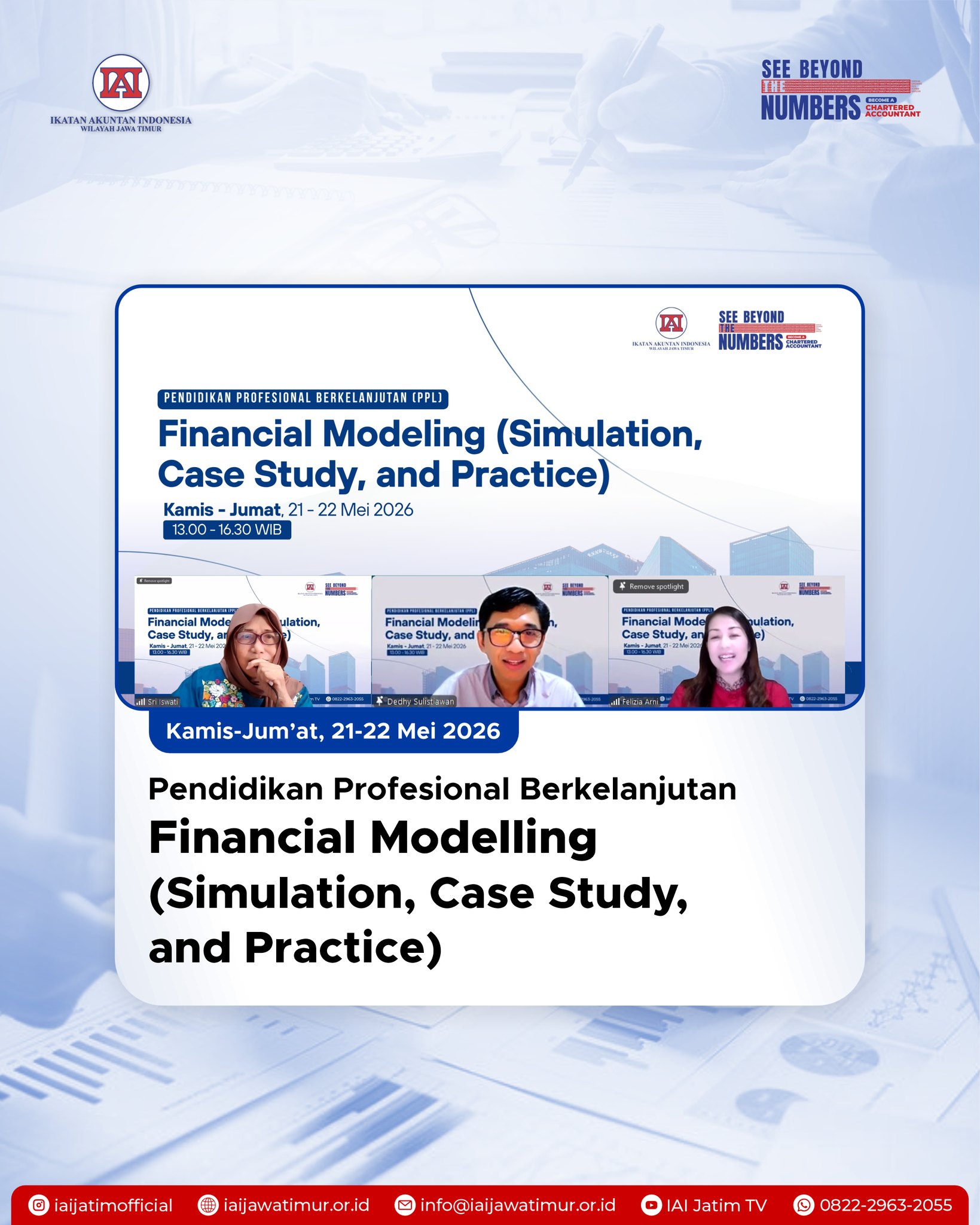 Dukung Pengambilan Keputusan Berbasis Data, IAI Jawa Timur Gelar PPL Financial Modelling